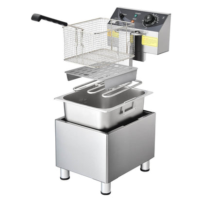 WeChef Commercial Deep Fryer 12L 110V 1800W