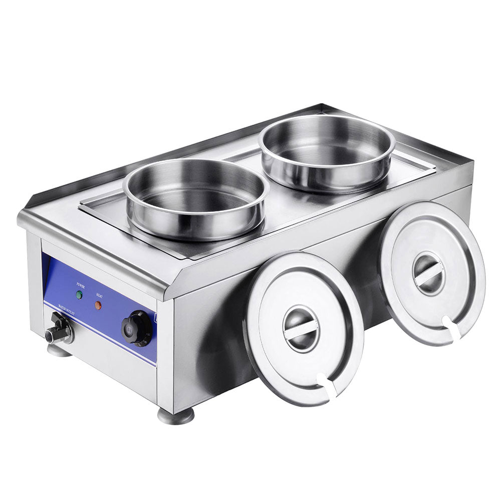 WeChef Food Warmer Soups Chili Steam Warmer 2-Pot