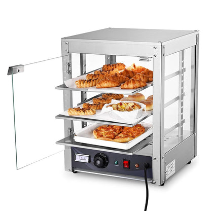 WeChef Commercial Pizza Food Warmer Countertop Display 3 Tier 15x15x20