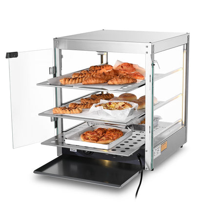 WeChef Commercial Pizza Food Warmer Countertop Food Display 3 Tier